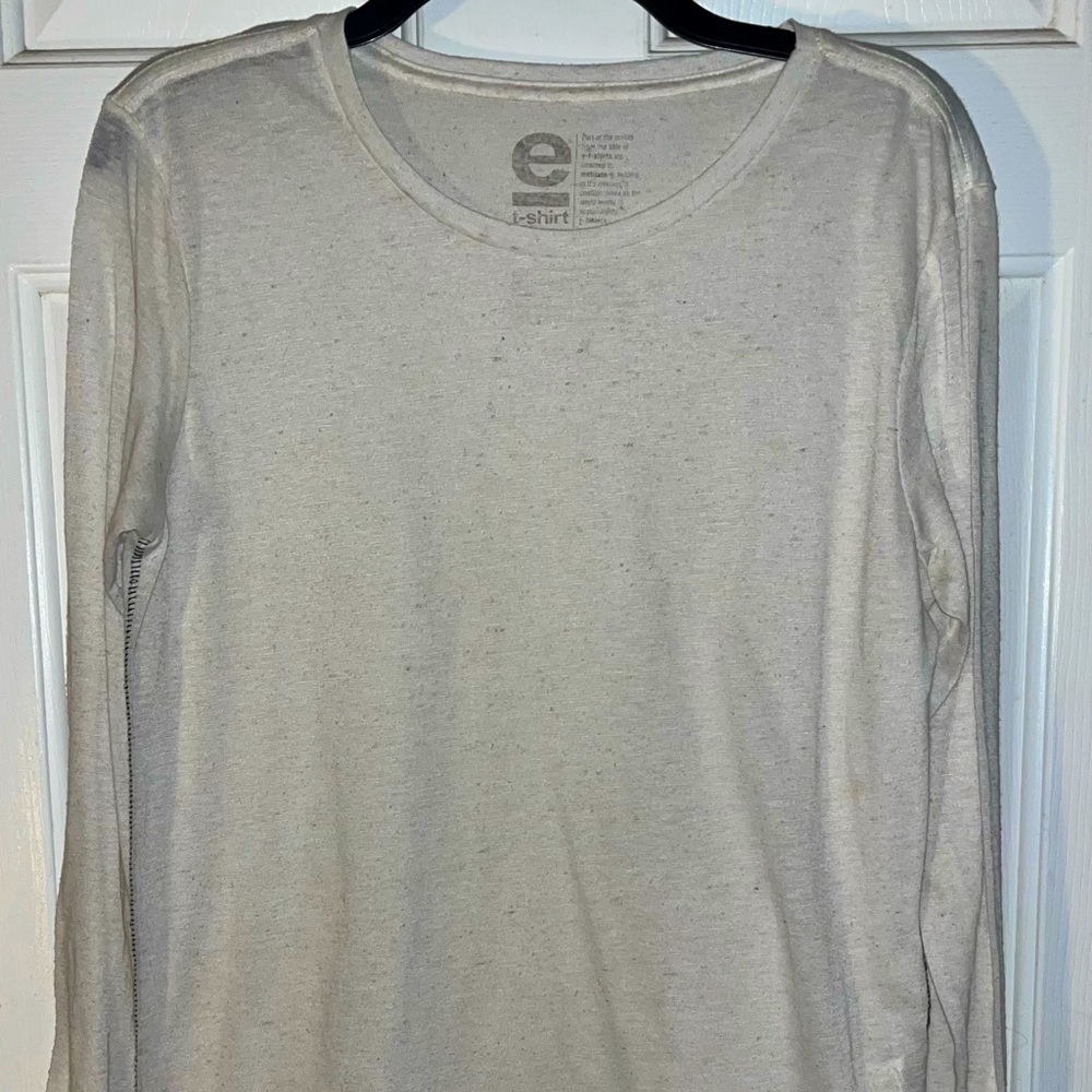 Recycled Cotton Linen Long Sleeve T-shirt